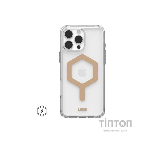 Чохол до мобільного телефона UAG iPhone 16 Pro Max Plyo Magsafe Ice/Gold (114481114381)
