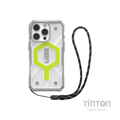 Чохол до мобільного телефона UAG iPhone 16 Pro Pathfinder Clear Magsafe Active Neon Lanyard (1144641BV01)