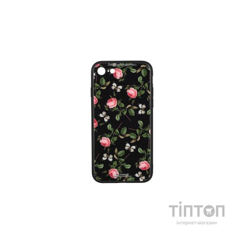 Чохол до мобільного телефона WK iPhone 7/8, WPC-061, Flowers RD/BK (681920359814)