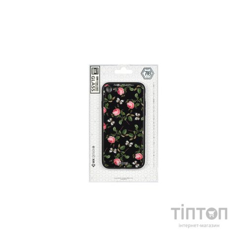 Чохол до мобільного телефона WK iPhone 7/8, WPC-061, Flowers RD/BK (681920359814)
