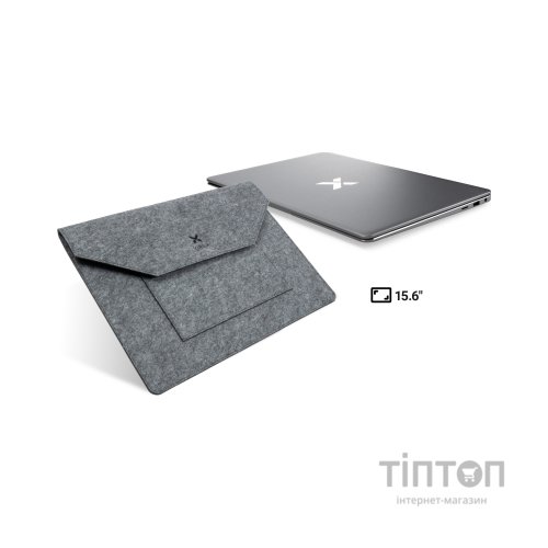 Чохол до ноутбука Vinga 15.6" NSF150 Envelope Gray (NSF150EGY)