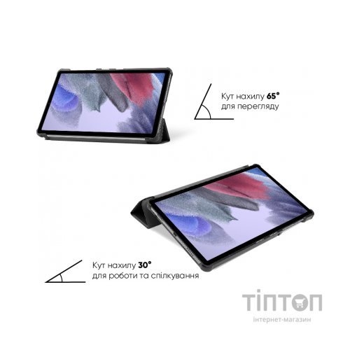 Чохол до планшета AirOn Premium Samsung Galaxy Tab A7 LITE T220/T225 Black + film (4822352781064)