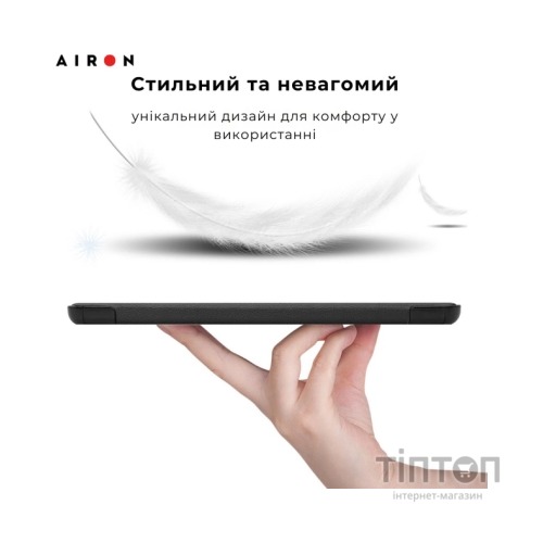 Чохол до планшета AirOn Premium Samsung Galaxy tab S10 Plus 12.4 2024 + film Black (4822356758483)