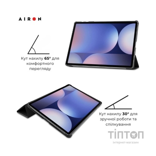 Чохол до планшета AirOn Premium Samsung Galaxy tab S10 Plus 12.4 2024 + film Black (4822356758483)