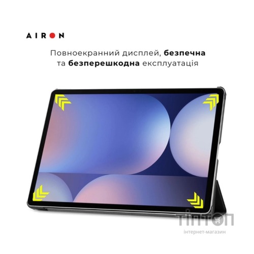 Чохол до планшета AirOn Premium Samsung Galaxy tab S10 Plus 12.4 2024 + film Black (4822356758483)
