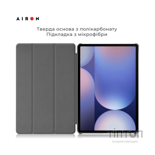 Чохол до планшета AirOn Premium Samsung Galaxy tab S10 Plus 12.4 2024 + film Black (4822356758483)