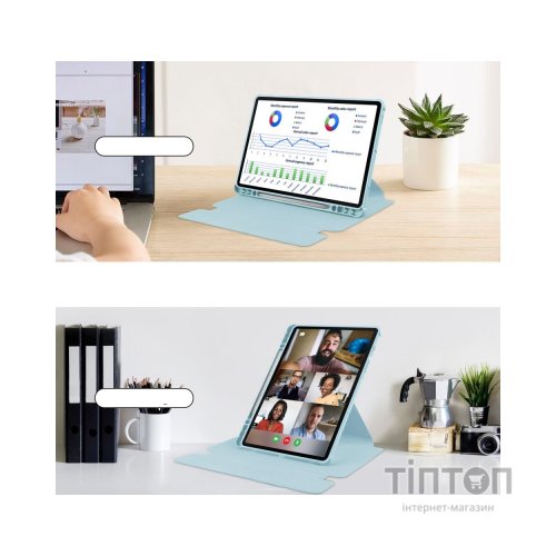 Чохол до планшета BeCover 360° Rotatable Samsung Galaxy Tab S10 Plus (SM-X820/SM-X826) 12.4" Light Blue (712267)