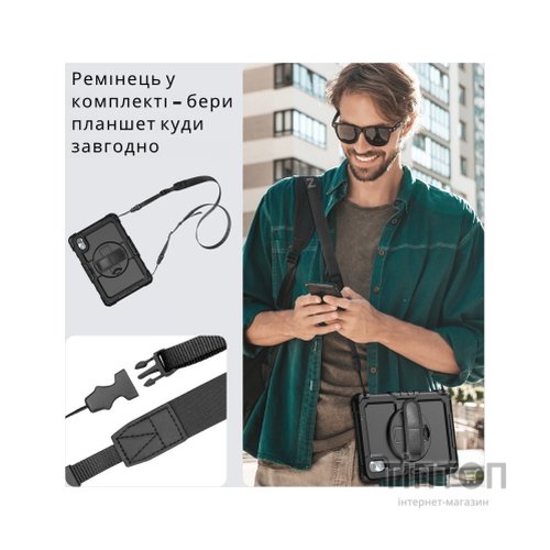Чохол до планшета BeCover FortTab Lenovo Idea Tab/K11 (2nd Gen) TB336/Xiaoxin Pad (2025) 11" Black (714080)