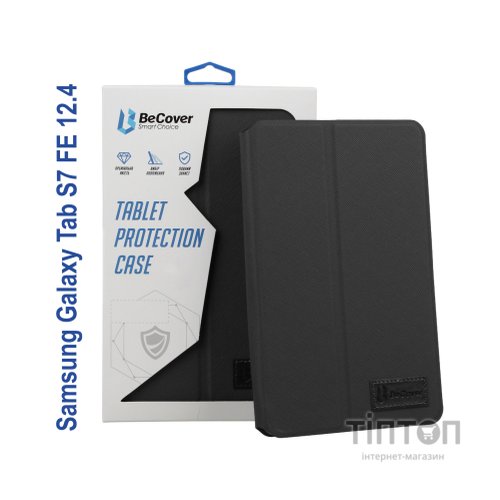 Чохол до планшета BeCover Samsung Tab S7 FE 12.4 SM-T730/SM-T735/S8 Plus 5G SM-X800/SM-X806 Black (706711)
