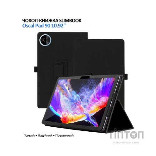 Чохол до планшета BeCover Slimbook Oscal Pad 90 10.92" Black (715128)