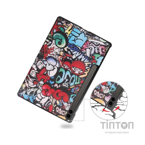 Чохол до планшета BeCover Smart Case Samsung Galaxy Tab S10 Plus (SM-X820/SM-X826) 12.4" Graffiti (712243)