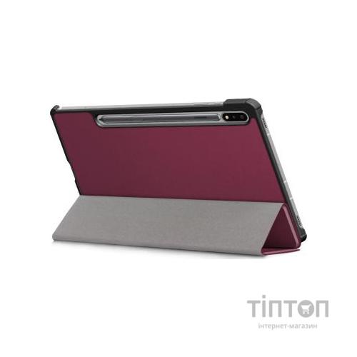 Чохол до планшета BeCover Smart Case Samsung Galaxy Tab S7 (SM-T875)/S8 (SM-X700/SM-X706) Red Wine (705224)