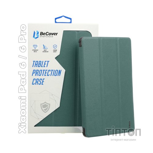 Чохол до планшета BeCover Smart Case Xiaomi Mi Pad 6 / 6 Pro 11" Dark Green (709493)