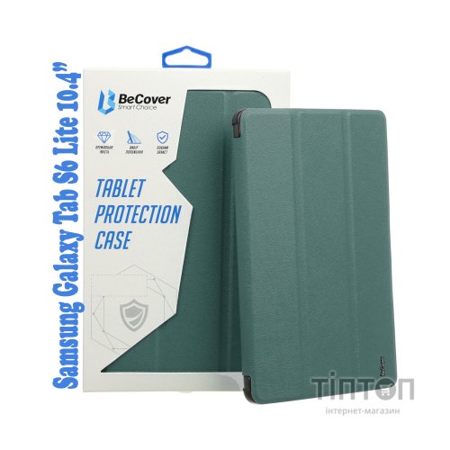 Чохол до планшета BeCover Soft Edge Pencil Mount Samsung Galaxy Tab S6 Lite 10.4 P610/P613/P615/P619 Dark Green (708353)