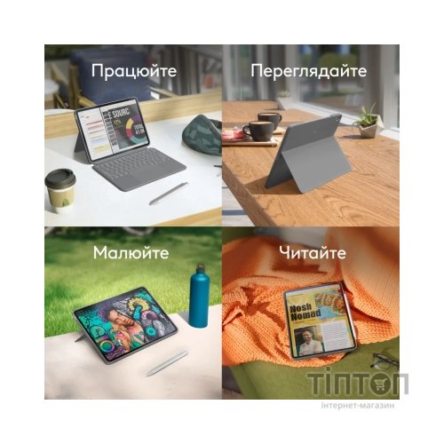 Чохол до планшета Logitech Combo Touch for iPad Air 11-inch M2 (L920-012636)