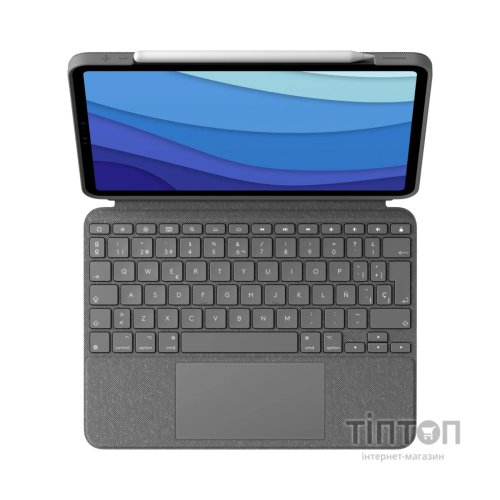 Чохол до планшета Logitech Combo Touch for iPad Pro 12.9-inch (5th generation) - GREY - UK (L920-010214)