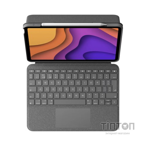Чохол до планшета Logitech Folio Touch for iPad Air (4th gen) - OXFORD GREY - UK (L920-009968)