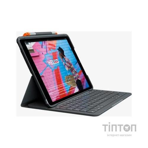 Чохол до планшета Logitech Slim Folio for iPad (7th generation) - GRAPHITE - RUS - BT - (L920-009652)