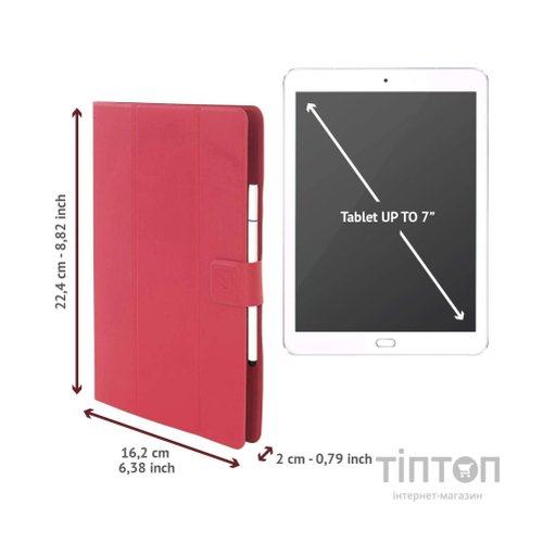 Чохол до планшета Tucano Facile Plus Universal 7-8" red (TAB-FAP8-R)