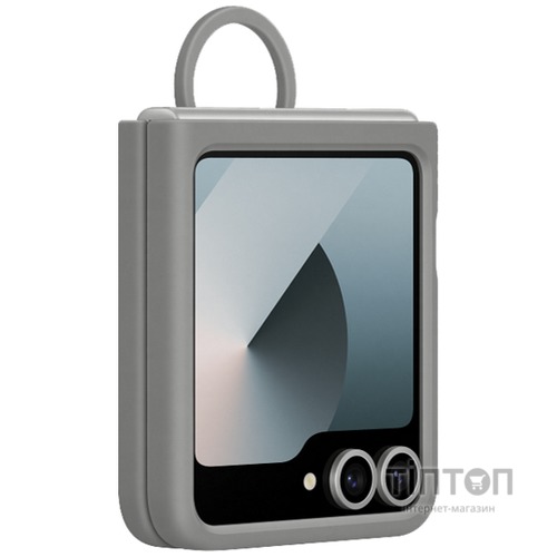 Чохол до мобільного телефона Samsung Silicone Cover with Ring Samsung Galaxy Flip 6 Gray (EF-PF741TJEGUA)