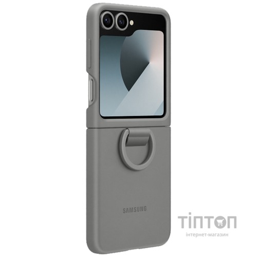 Чохол до мобільного телефона Samsung Silicone Cover with Ring Samsung Galaxy Flip 6 Gray (EF-PF741TJEGUA)