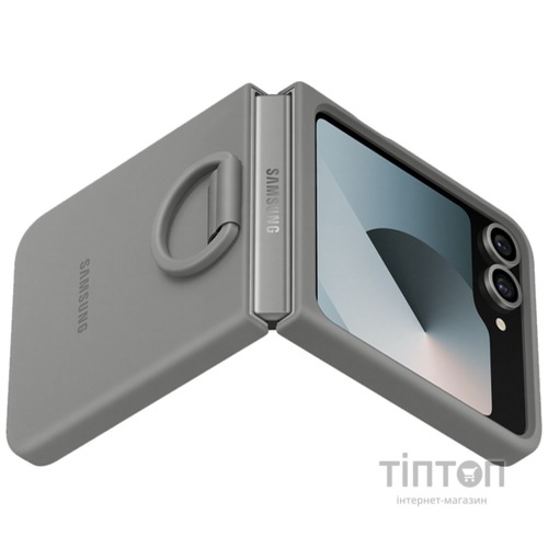 Чохол до мобільного телефона Samsung Silicone Cover with Ring Samsung Galaxy Flip 6 Gray (EF-PF741TJEGUA)