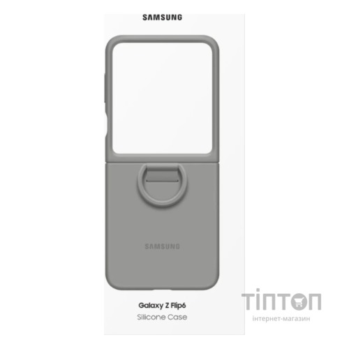 Чохол до мобільного телефона Samsung Silicone Cover with Ring Samsung Galaxy Flip 6 Gray (EF-PF741TJEGUA)