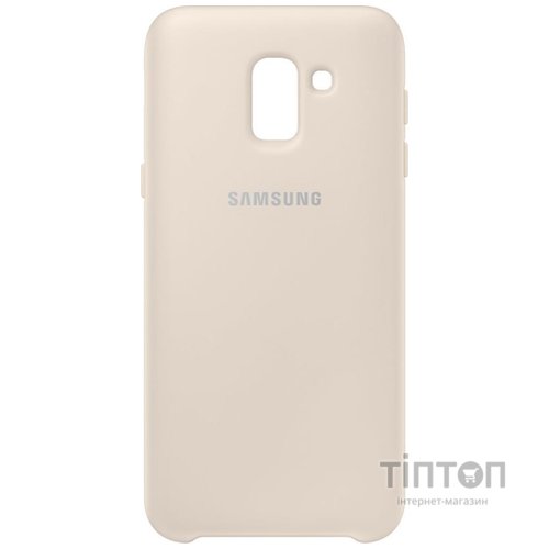 Чохол до мобільного телефона Samsung Galaxy J6 (J600) Dual Layer Cover Gold (EF-PJ600CFEGRU)