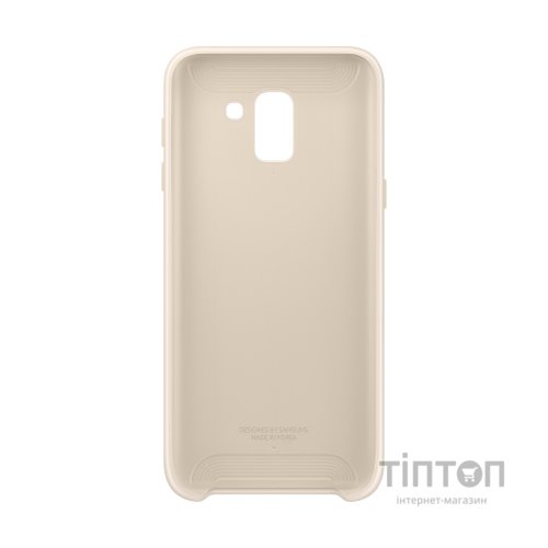 Чохол до мобільного телефона Samsung Galaxy J6 (J600) Dual Layer Cover Gold (EF-PJ600CFEGRU)