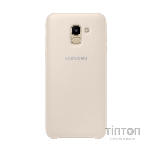 Чохол до мобільного телефона Samsung Galaxy J6 (J600) Dual Layer Cover Gold (EF-PJ600CFEGRU)