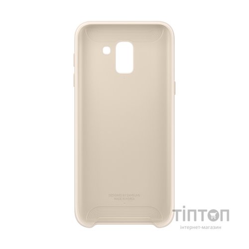 Чохол до мобільного телефона Samsung Galaxy J6 (J600) Dual Layer Cover Gold (EF-PJ600CFEGRU)