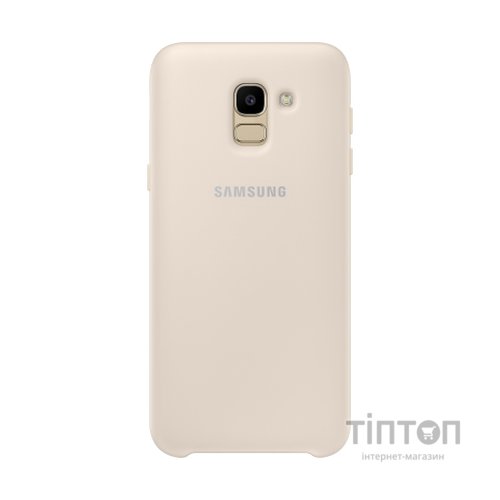 Чохол до мобільного телефона Samsung Galaxy J6 (J600) Dual Layer Cover Gold (EF-PJ600CFEGRU)