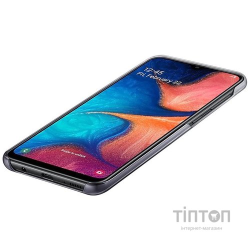 Чохол до мобільного телефона Samsung Galaxy A20 (A205F) Gradation Cover Black (EF-AA205CBEGRU)