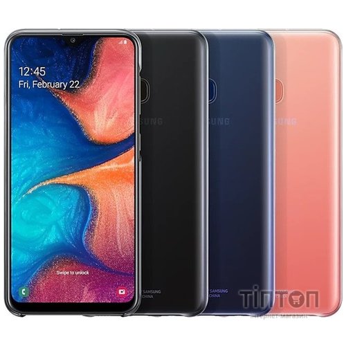 Чохол до мобільного телефона Samsung Galaxy A20 (A205F) Gradation Cover Black (EF-AA205CBEGRU)