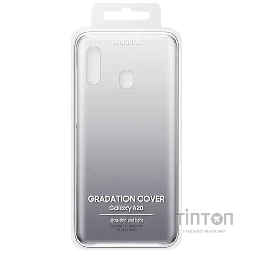 Чохол до мобільного телефона Samsung Galaxy A20 (A205F) Gradation Cover Black (EF-AA205CBEGRU)