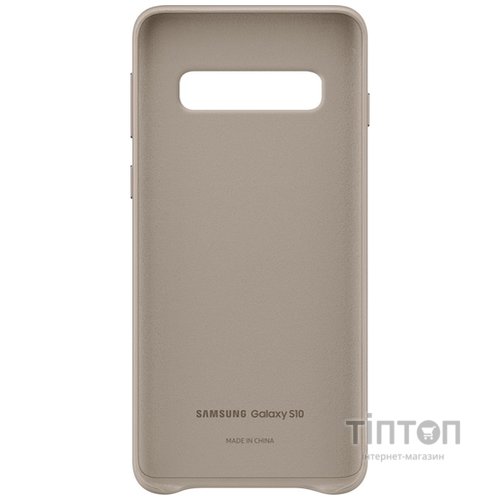 Чохол до мобільного телефона Samsung Galaxy S10 (G973) Leather Cover Gray (EF-VG973LJEGRU)