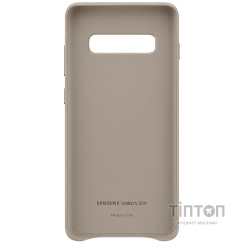 Чохол до мобільного телефона Samsung Galaxy S10+ (G975) Leather Cover Gray (EF-VG975LJEGRU)