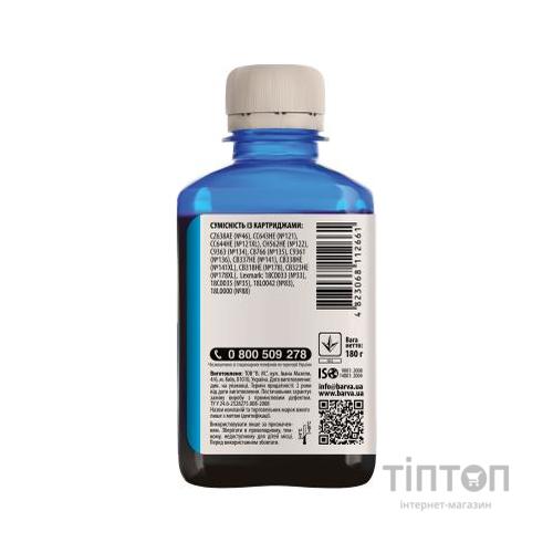 Чорнило BARVA Cyan 180мл для HP Universal №3