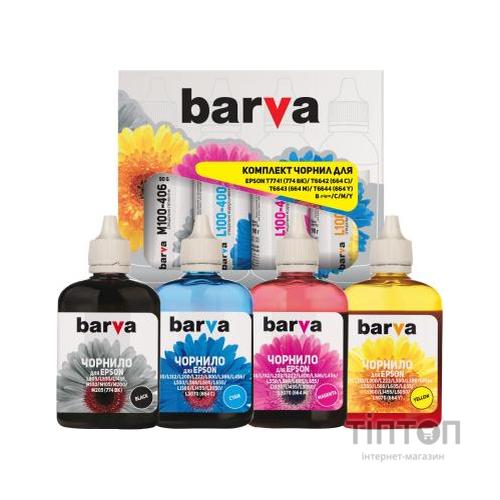 Чорнило Barva Epson L605/L655/L1455 B/C/M/Y (4x90 г) SET (E-L605-090-MP)