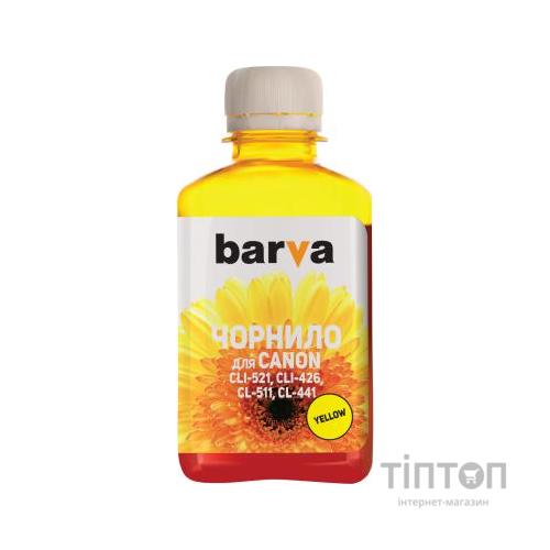 Чорнило BARVA Yellow 180мл для Canon CLI-521/CL-511