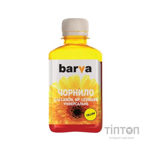 Чорнило BARVA Yellow 180мл для CANON/HP/Lexmark Universal №4