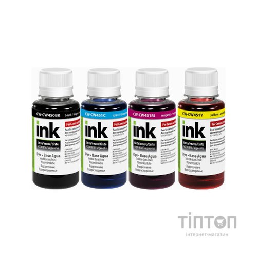 Чорнило ColorWay BK/ С/ M/ Y 4x100мл для Canon PGI-450/ CLI-451