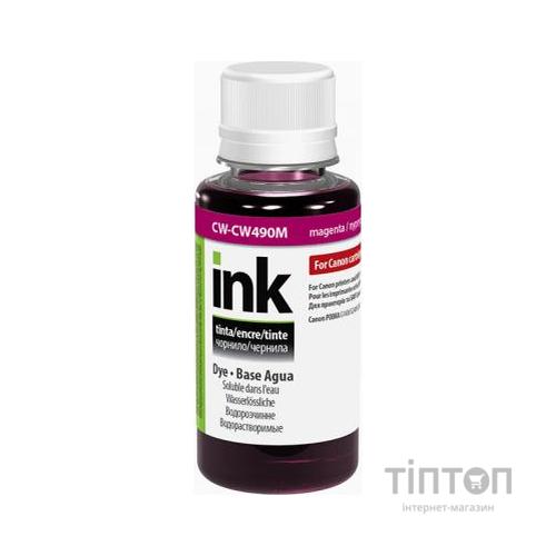 Чорнило ColorWay Canon GI-490 100мл Magenta (CW-CW490M01)