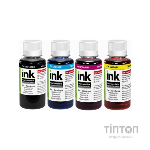 Чорнило ColorWay Canon PG-445/CL-446 (4х100мл) BK/С/M/Y (CW-CW445/CW446SET01)