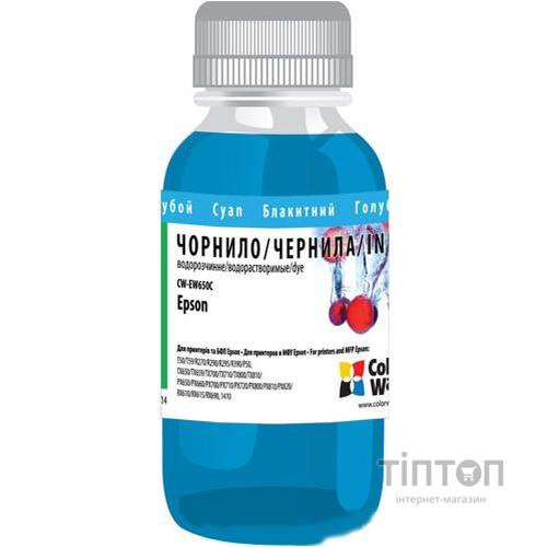 Чорнило ColorWay for Epson C13T08124A 100g Cyan (CW-EW650C01)