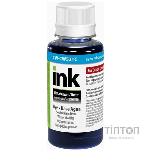 Чорнило ColorWay Cyan 100мл для Canon CL-38/CLI-521