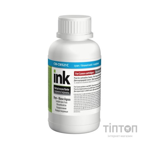 Чорнило ColorWay Cyan 200мл для Canon CL-38/CLI-521