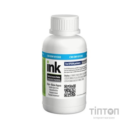 Чорнило ColorWay Epson L-100/200, 200 мл Cyan (CW-EW101C02)
