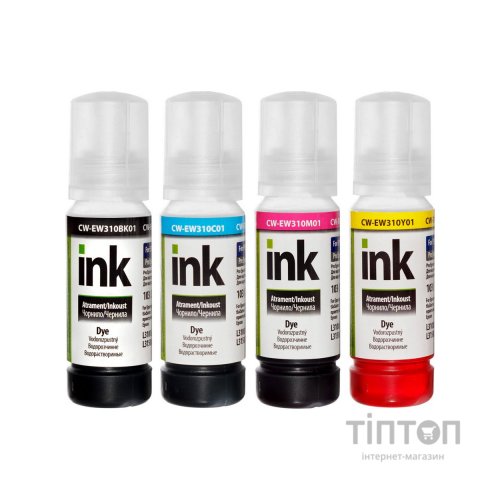 Чорнило ColorWay Epson L3100/3110/3150/3151 (4х70мл) BK/С/M/Y (CW-EW310SET01)