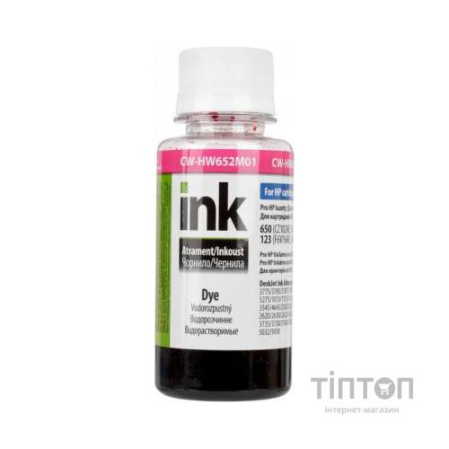 Чорнило ColorWay HP 650/652/123 100мл Magenta (CW-HW652M01)